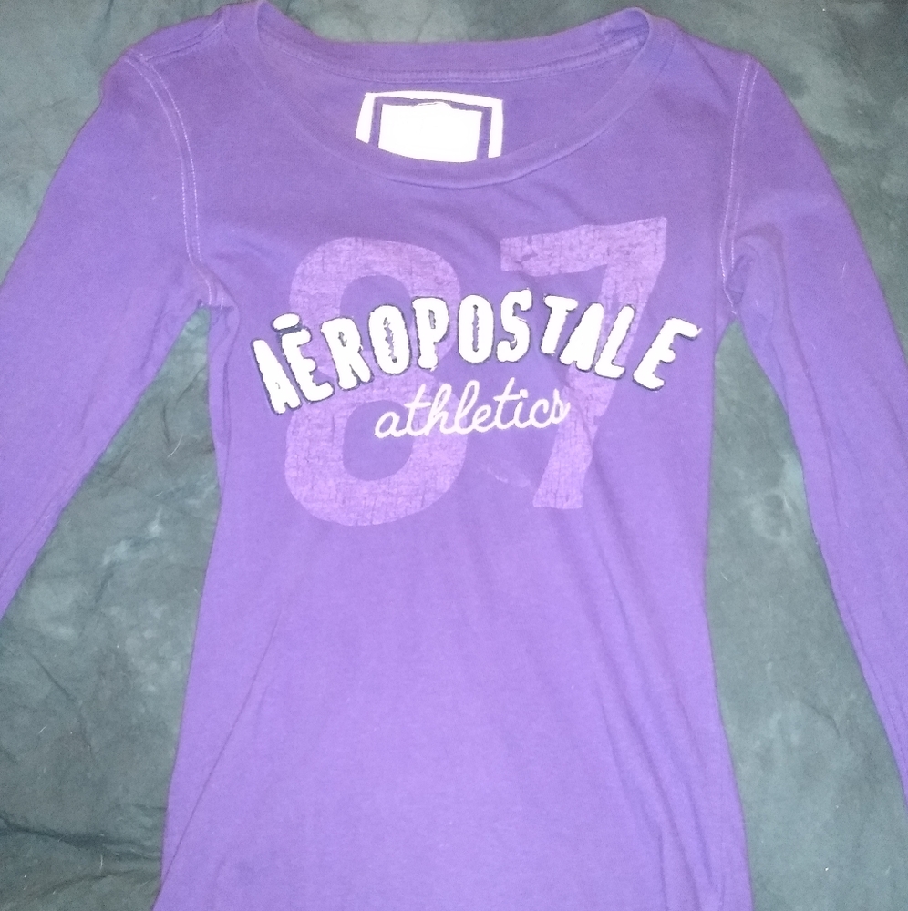 Aeropostale Purple long sleeve shirt